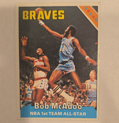 Topps 1975-76 Bob McAdoo Buffalo Braves #10 NBA 1st Team All-Star Card