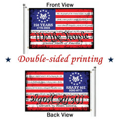 3x5FT Flag USA 250 Anniversary Commemorative FLAG-We the People Multicolor