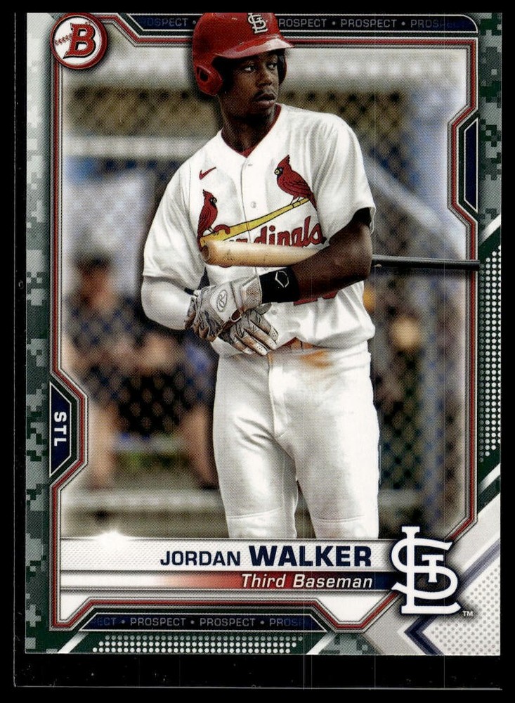 2021 Bowman #BP-146 Jordan Walker Prospects Camo