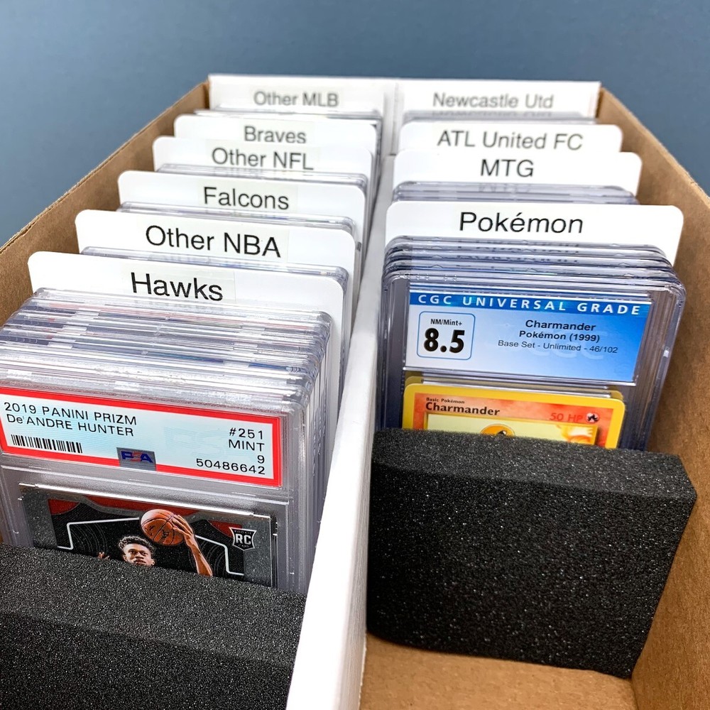 10 BCW Graded Card Dividers Safe Index Tab Fit PSA BGS Shoe Box Super Vault Box