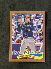 2024 Topps Update Series – 1989 Topps Baseball Rhys Hoskins #89US-15 Gold /75