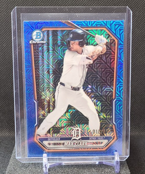 2026 Bowman Chrome Prospects Blue Mojo Refractors #BCP2 Max Clark Tigers /150