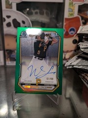 2026 Bowman Wyatt Sanford 1st Chrome True Green Refractor Auto /99 #CPA-WS