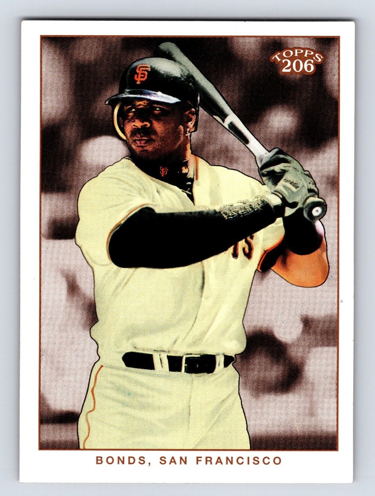 Barry Bonds 2002 Topps 206 Image Variation (No Elbow Pad) #310 SF Giants SP