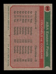 1973 74 Topps #207 ABA Eastern Finals Colonels Cougars EX-MT+ *s4