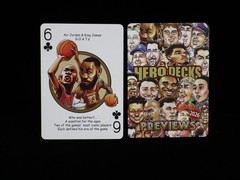 Michael Jordan & LeBron James « 6 of Clubs » Hero Decks Playing Card