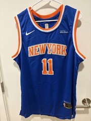 Jalen Brunson Jersey Finals Replica Blue Home Adult Large NWT