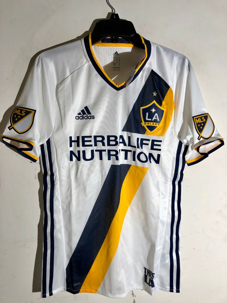 Adidas MLS Los Angeles Galaxy Authentic Team Jersey White sz M
