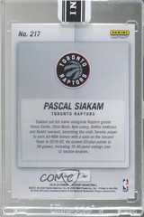 2019-20 Panini Instant All-NBA Second Team Black 1/1 Pascal Siakam #217 ow1
