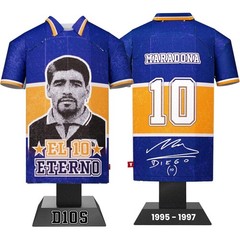 Maradona Metal Football Shirt Personalised 1995/97 The Eternal 10 Alloy Shirt