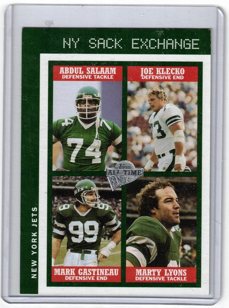 2005 Topps Fan Favorites NY Sack Exchange 366/799 Jumbo Card 4.5×3.5 JETS Klecko