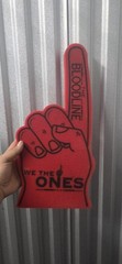 WWE red black foam finger #1 hand The Bloodline We The Ones wrestling