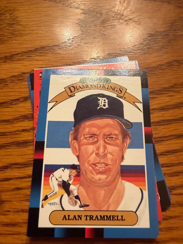 1988 Donruss – Diamond Kings Alan Trammell #4 Tigers HOF