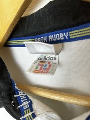 Bath Rugby Adidas L/S Away – Vintage 1999 Polo Shirt – Men’s XL – Blackthorn