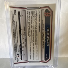 Topps 2025 Bowman Chrome 1st Justin Gonzales Auto CPA-JG Green Shimmer #84/99