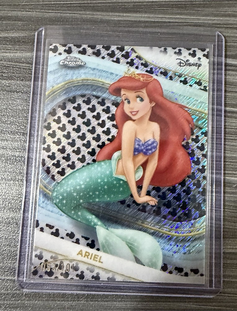2025 Topps Chrome Disney Ariel /101 Shimmer #58