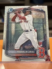 2025 Bowman Chrome Prospects Franklin Arias 1st Bowman Mojo Refractor RC Red Sox