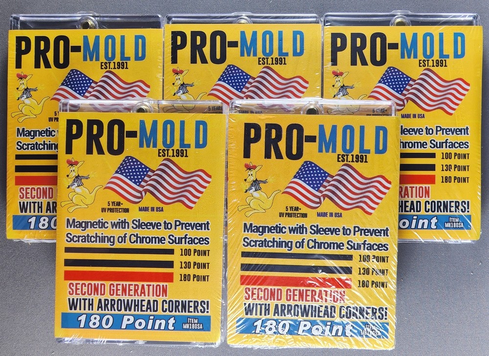 5x Pro Mold MH180SA 2nd Gen w/ Sleeve 180pt Magnetic Card Holder One Touch