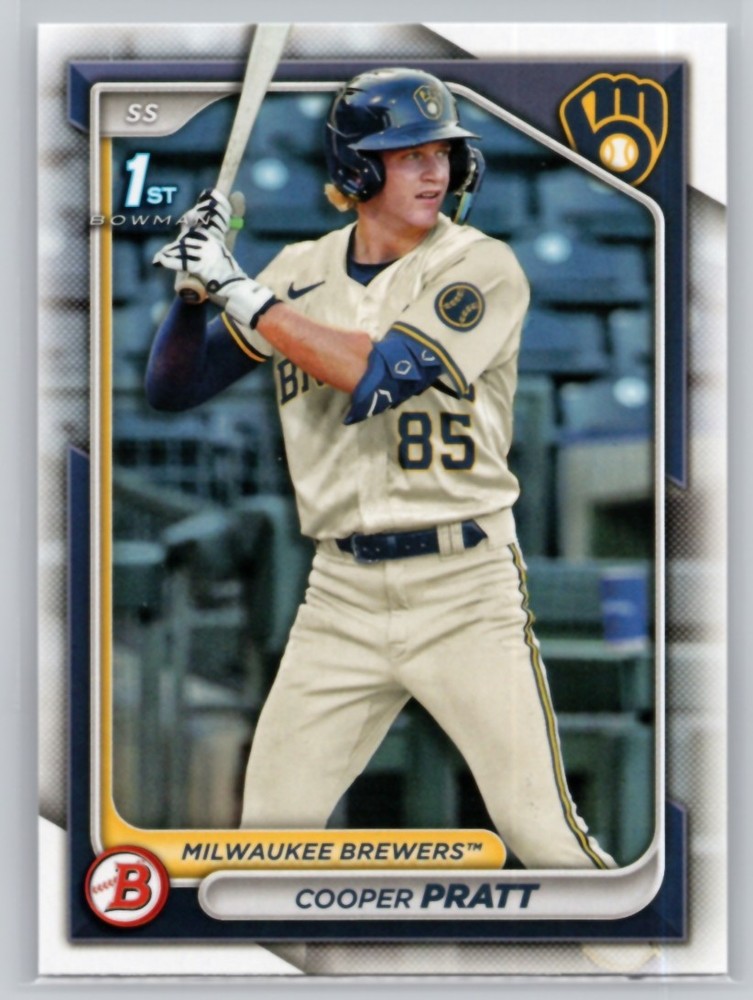 2024 BOWMAN #BP-137 COOPER PRATT PROSPECTS MILWAUKEE BREWERS