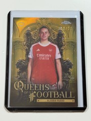 2025-26 Topps Chrome UWCL Queens Of Football Gold #23 Alessia Russo 16/50