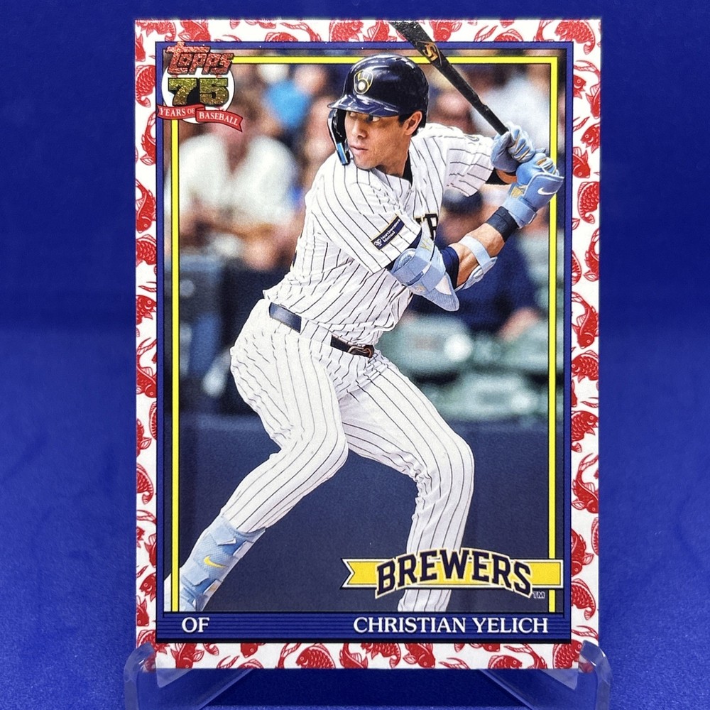 2026 Topps Series 1 – 1991 Topps Baseball Christian Yelich #T91-83 Koi Fish