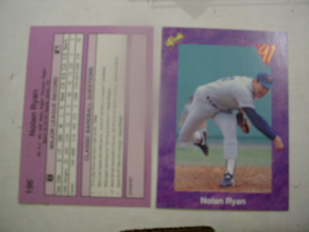 1991 # 196 Nolan Ryan Classic Rangers