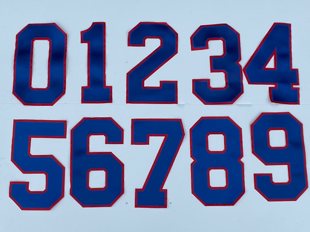 10” JERSEY Number KIT PATCH BASEBALL FOOTBALL HOCKEY TEAMS Choose Any Number 0-9