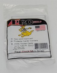 50 Pro-Mold PC20 120pt Thick Baseball Trading Card Mini-Snap Holders protector