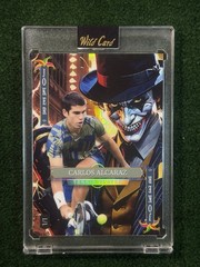 Carlos Alcaraz 1/1 – Jokers Wild Black & Gold Rainbow Holo Foil – 2025 Wild Card