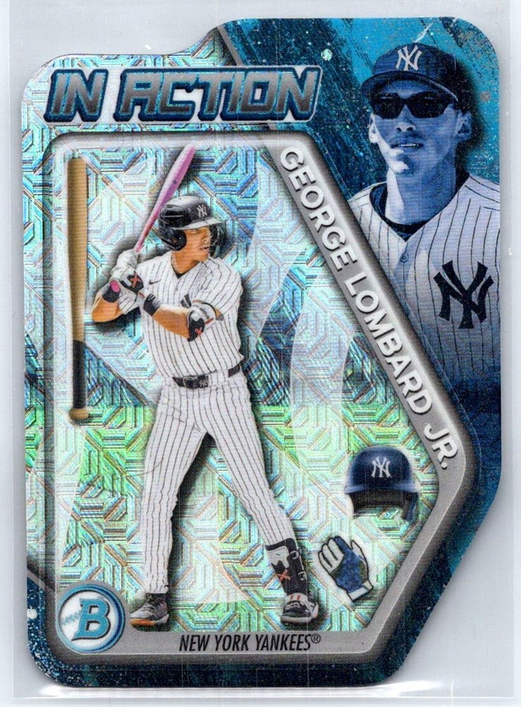 2025 Bowman Draft – Bowman in Action George Lombard Jr. #BIA-15 Mojo Yankees
