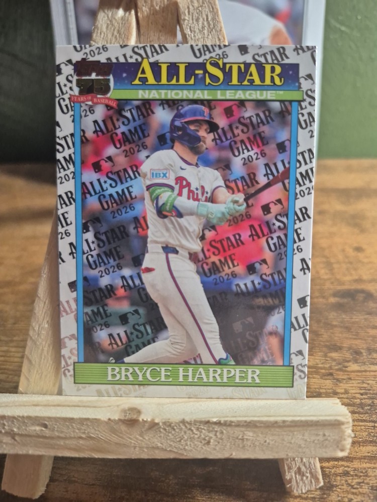 Bryce Harper 1991 All-Star Game Foil 2026 Topps Series 2 Card #91AS-7 Phillies
