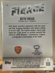 Beth Mead 2024-25 Topps Chrome UEFA Women&rsquo;s Champions Fierce Case Hit Arsenal