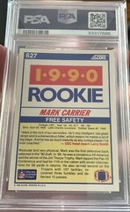 MARK CARRIER RC 1990 Score #627 USC Trojans | Chicago Bears PSA 10 🏈🐻🗡️