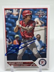 Brady House SIGNED 2023 Topps Pro Debut #PD-68 Washington Nationals Debut!