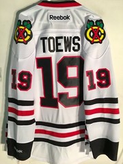 Reebok Premier NHL Jersey Chicago Blackhawks Jonathan Toews White sz M