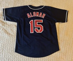 Sandy Alomar Jr. Signed Cleveland Indians Jersey And 8×10 Signed Photo w/ COAs