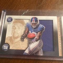 Odell Beckham Jr Rookie RPA Auto Patch Jersey NY Giants 6/99. 2014 Playbook. RC