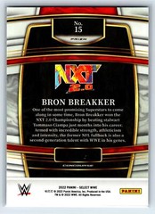 Bron Breakker 2022 Panini Select WWE Silver Prizms RC #15