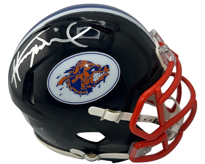 Henry Winkler Coach Klein Signed Mud Dogs Mini Black Football Helmet Beckett