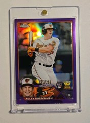 2023 Topps Chrome – Adley Rutschman #1 TRUE Purple Refractor /250 (RC) RED SOX