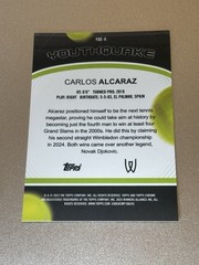 2025 Topps Chrome Tennis CARLOS ALCARAZ GOLD GEOMETRIC REFRACTOR /50