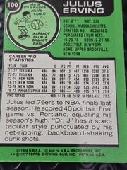 1977-78 Topps – Julius Erving #100