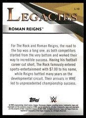 2021 Topps Finest WWE #L-10 Roman Reigns Legacies