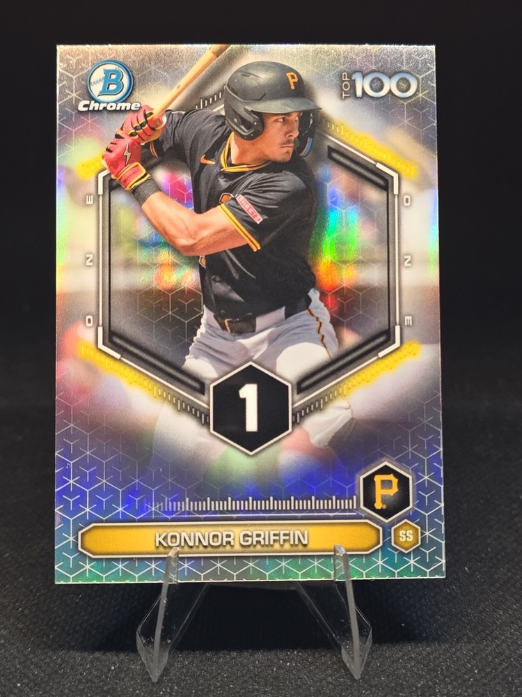 2026 Bowman Chrome Top 100 Konnor Griffin #BTP-1 Pirates Prospect