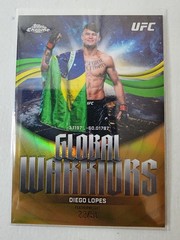 2026 Topps Chrome UFC Diego Lopes Global Warriors Gold Refractor /50 #GW-14