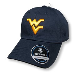 West Virginia Mountaineers Hat Cap Mens Adjustable Blue TOTW WVU NCAA