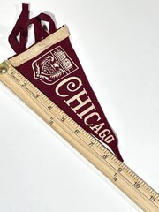 Vintage 1940s 50s University of Chicago Maroons 9” Felt Pennant College RARE