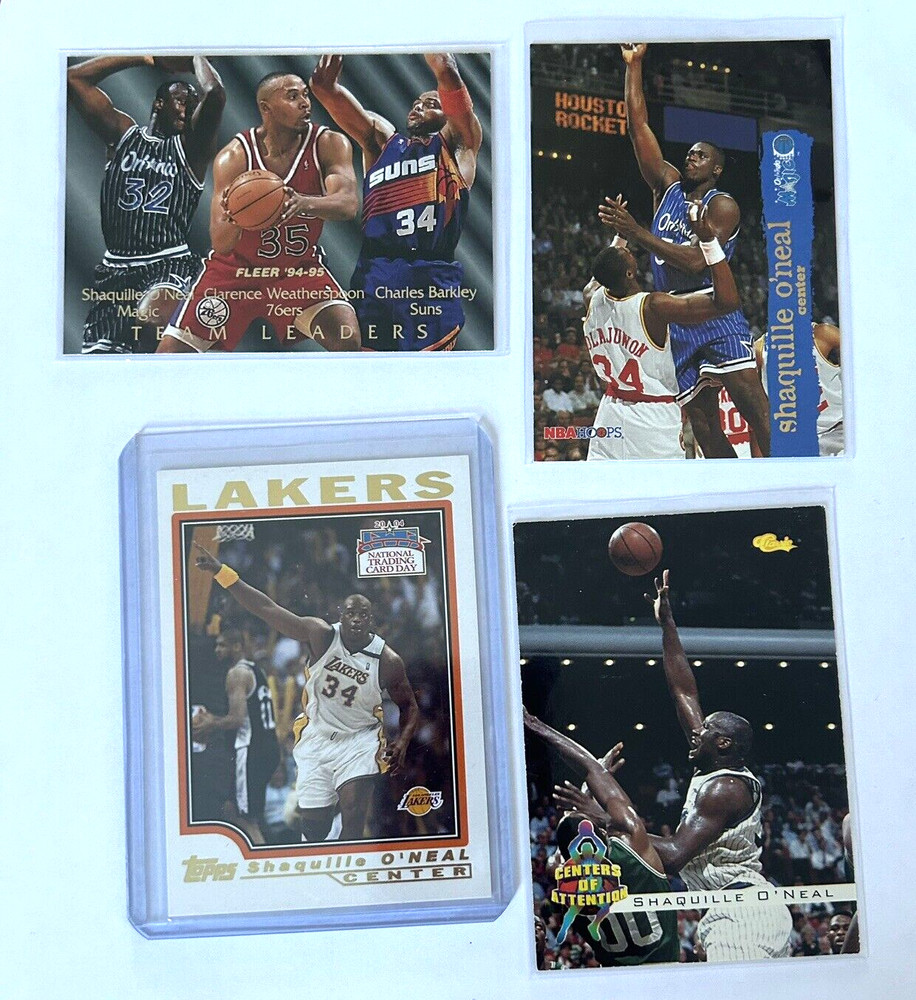 Varied Basketball Trading Card Lot of 4 Shaquille O&rsquo;Neal Orlando Magic (Z2)
