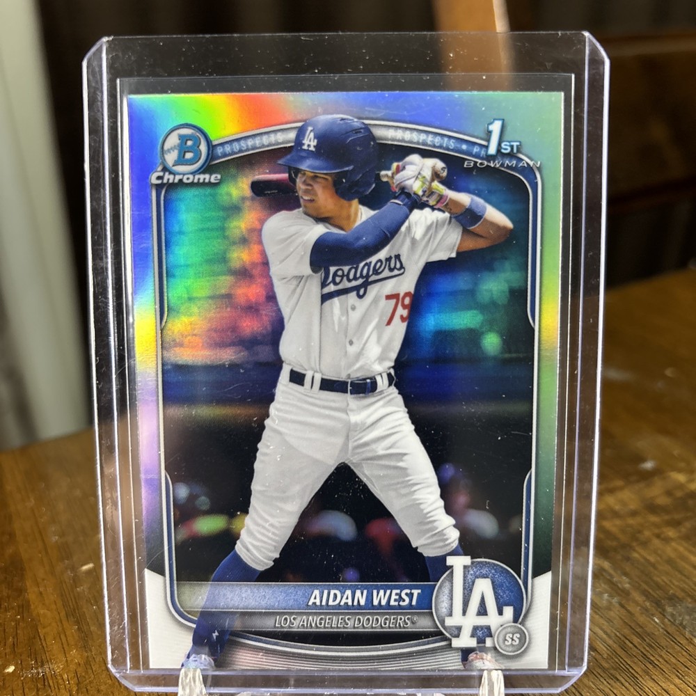 Aidan West Bowman Chrome 1st Refractor Rookie RC #BDC-6 Dodgers