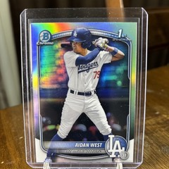 Aidan West Bowman Chrome 1st Refractor Rookie RC #BDC-6 Dodgers